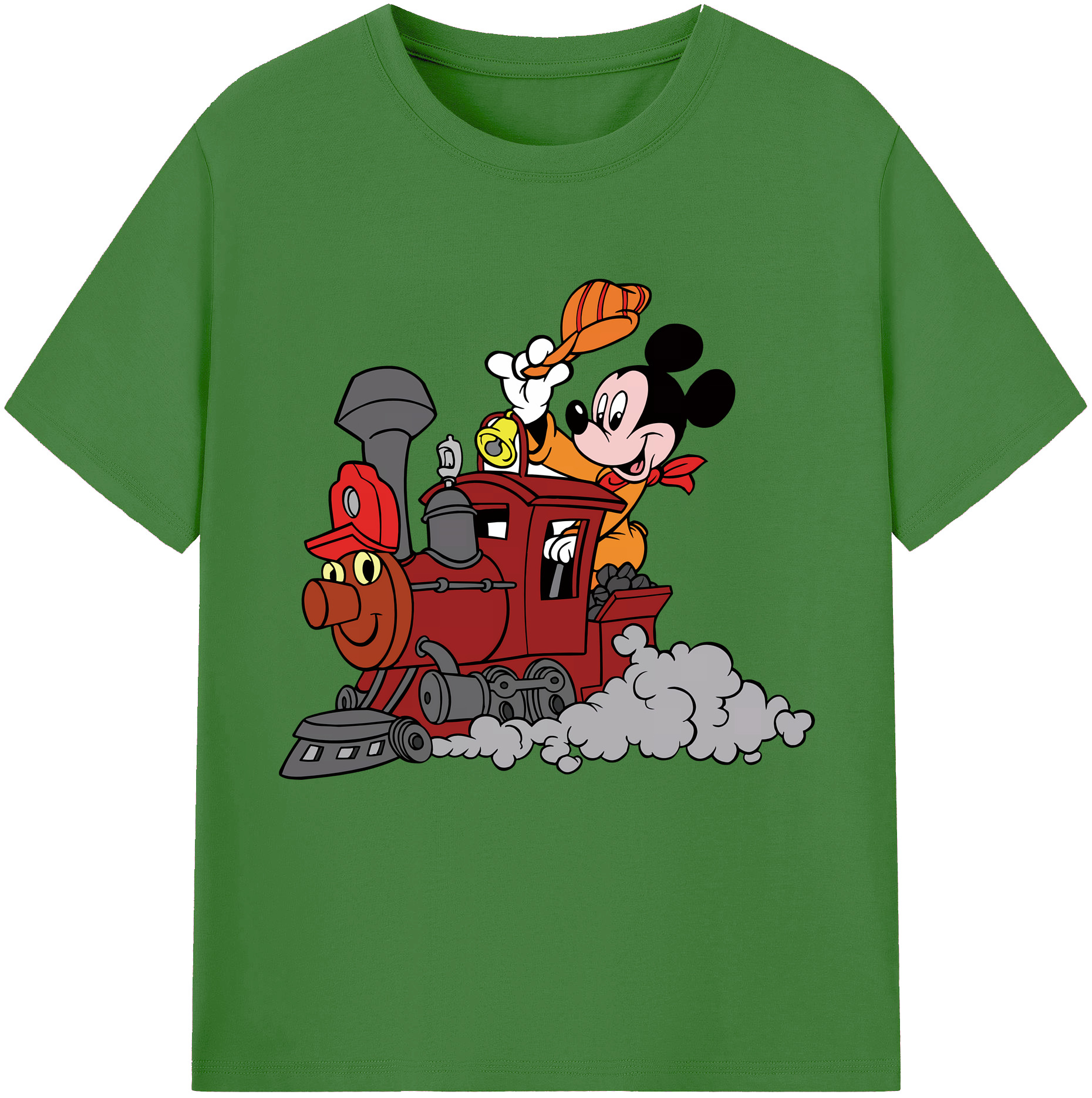 ミッキーマウス Mickey Mouse レディースカジュアルプリントTシャツ（綿100％）